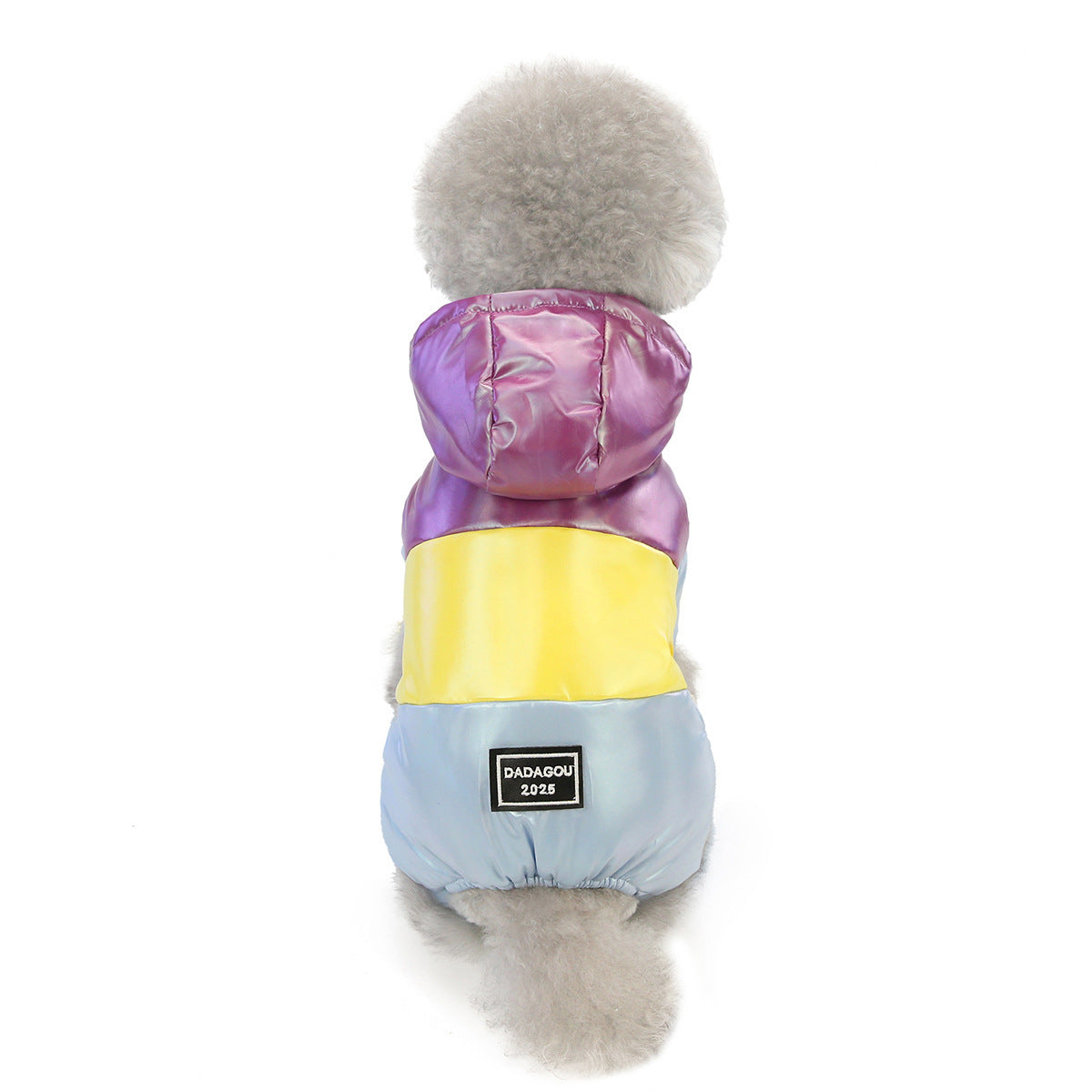 JMT-610954 Stylish Cotton Winter Dog Jacket in Yellow and Pink - Sizes S to XXL
