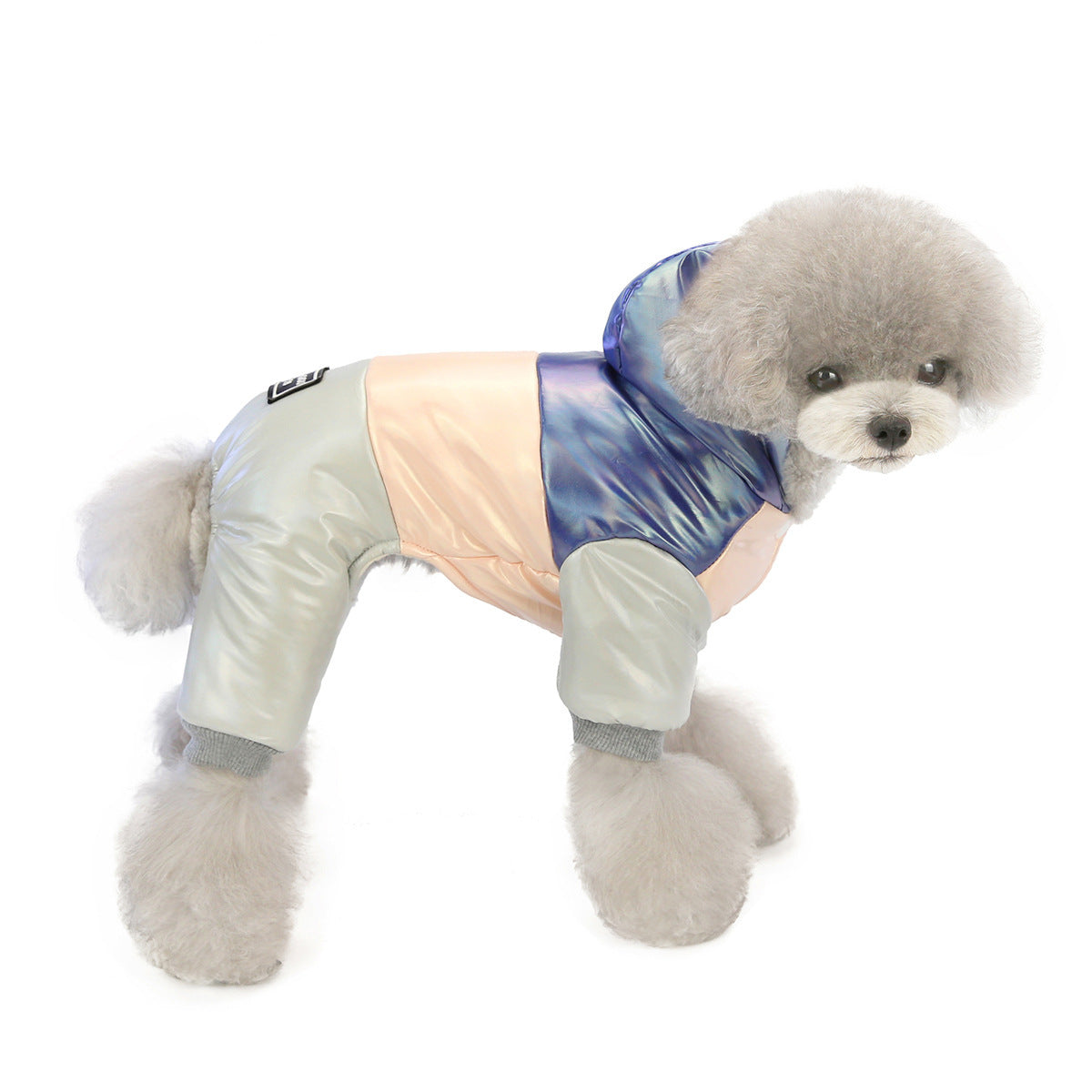 JMT-610954 Stylish Cotton Winter Dog Jacket in Yellow and Pink - Sizes S to XXL