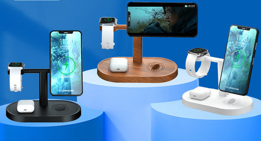 JMT-611018 Three-in-One Wireless Charger with Magnetic Aromatherapy for iPhone 12 and Apple Watch - Fast Charging Stand