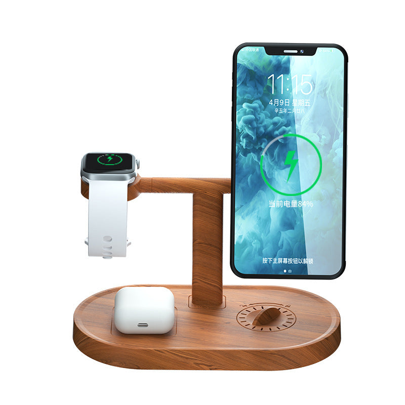 JMT-611018 Three-in-One Wireless Charger with Magnetic Aromatherapy for iPhone 12 and Apple Watch - Fast Charging Stand