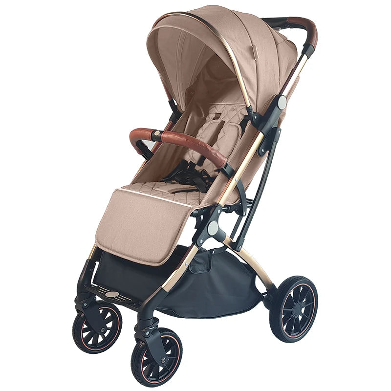 JMT-611338 3-in-1 Lightweight Newborn Stroller and Pushchair - Luxury Folding Baby Pram for Infants and Toddlers