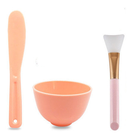 JMT-611466 Silicone Mask Bowl Set with Stirring Stick and Brush - Versatile Skin Care Tool in Multiple Colors