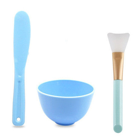 JMT-611466 Silicone Mask Bowl Set with Stirring Stick and Brush - Versatile Skin Care Tool in Multiple Colors