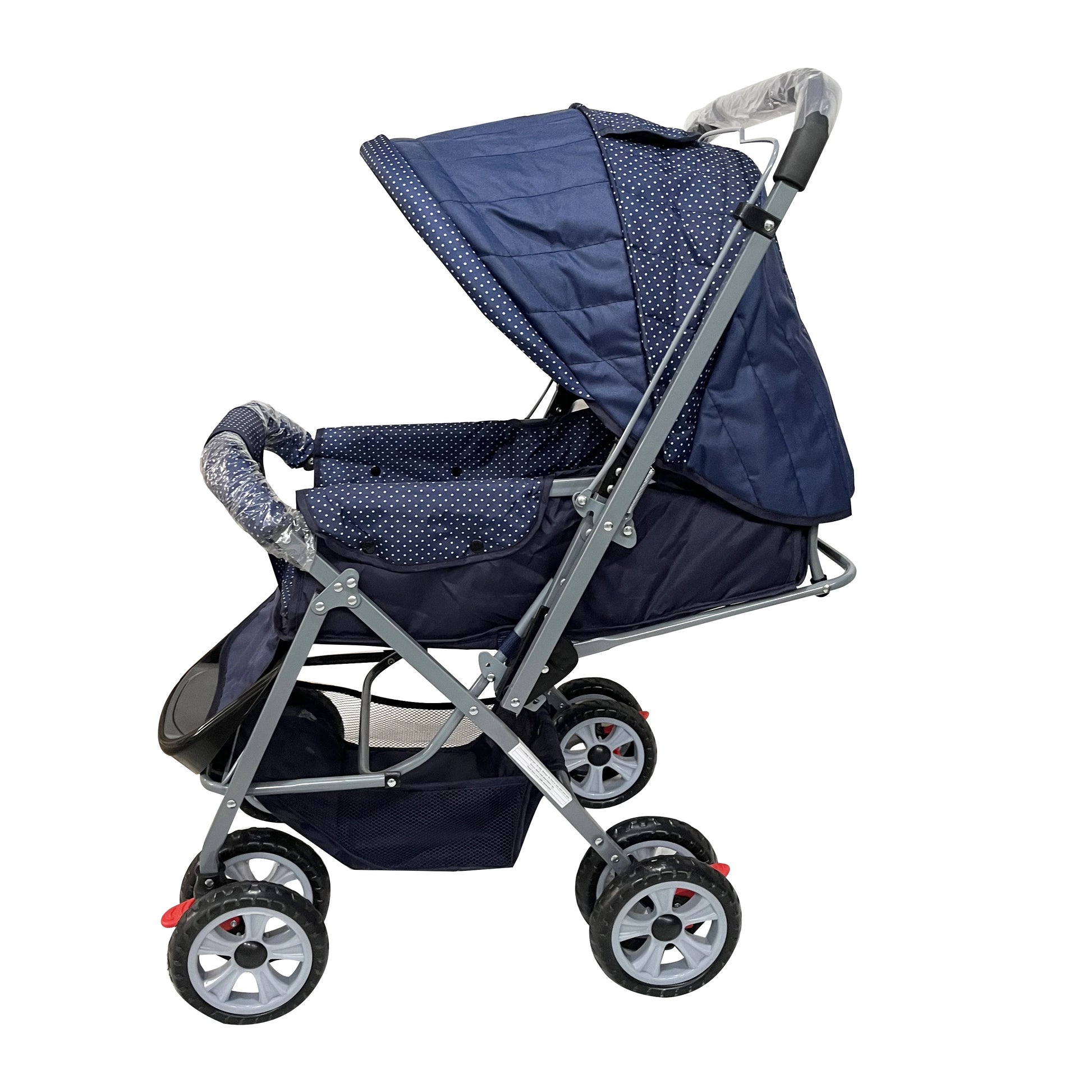 JMT-611658 Lightweight One-Handed Folding Baby Stroller - 2 in 1 Travel Pram with Carriage Function