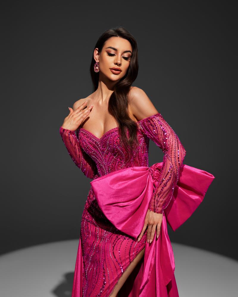 JMT-611722 Elegant Purple Evening Gown for Women - SH0055 Design