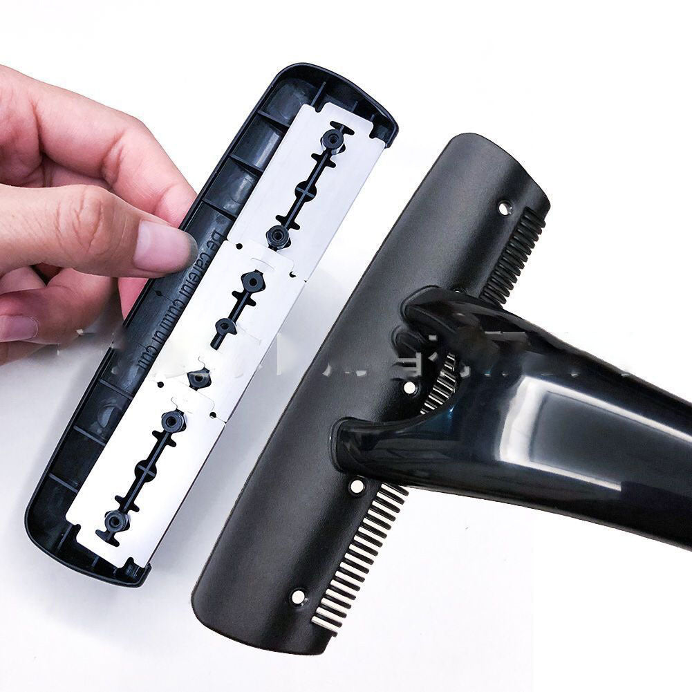 JMT-611722 Portable Manual Shaver with Double-Sided Blade in Black - Compact Design for Easy Grooming