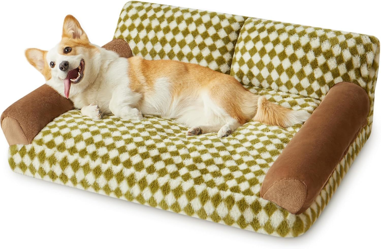 JMT-611786 Cozy Cat and Dog Sofa Bed with Non-Slip Base and Washable Cover for Small Pets