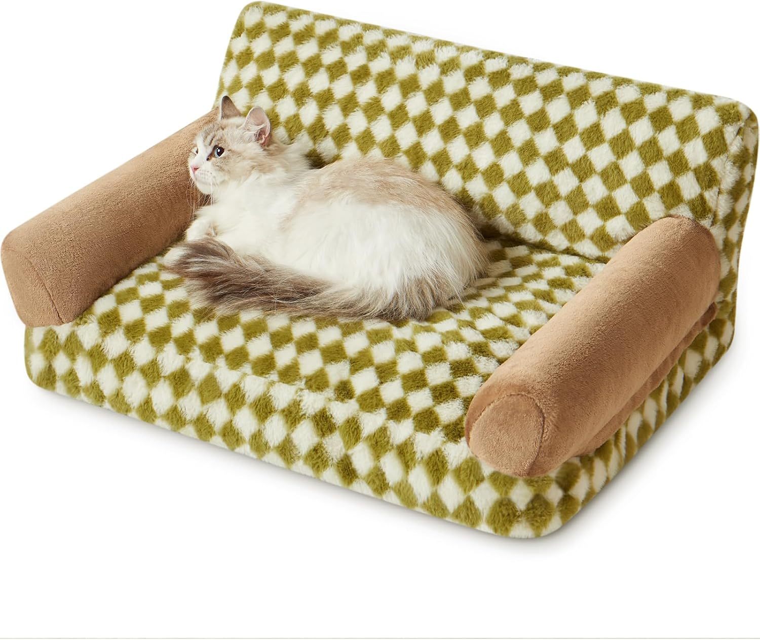 JMT-611786 Cozy Cat and Dog Sofa Bed with Non-Slip Base and Washable Cover for Small Pets
