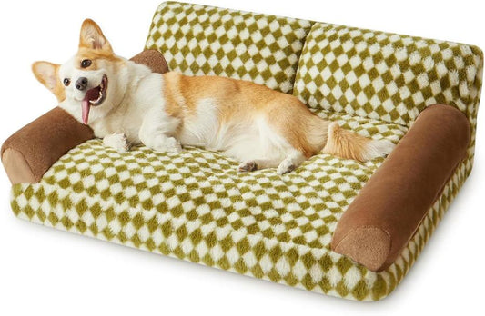 JMT-611786 Cozy Cat and Dog Sofa Bed with Non-Slip Base and Washable Cover for Small Pets