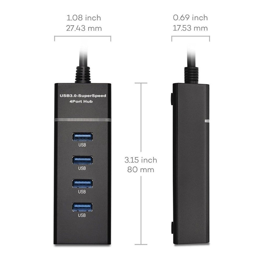 JMT-612170 USB Hub Splitter Multi-Port Expansion – 3.0 High-Speed One to Four Interface Adapter
