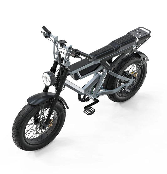 JMT-612234 Adult Electric Dirt Bike 1000W with 20 Inch Fat Tires – City & Mountain Use, Lithium Battery Powered , Top Speed 27.9 mph