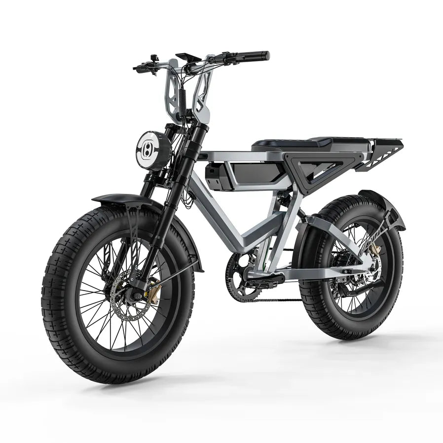 JMT-612234 Adult Electric Dirt Bike 1000W with 20 Inch Fat Tires – City & Mountain Use, Lithium Battery Powered , Top Speed 27.9 mph