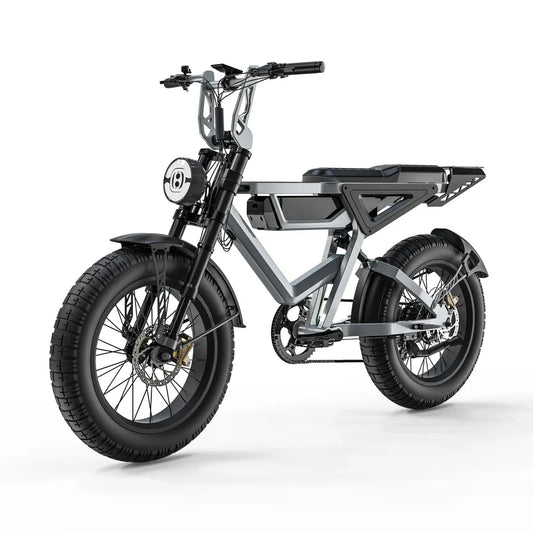 JMT-612234 Adult Electric Dirt Bike 1000W with 20 Inch Fat Tires – City & Mountain Use, Lithium Battery Powered , Top Speed 27.9 mph