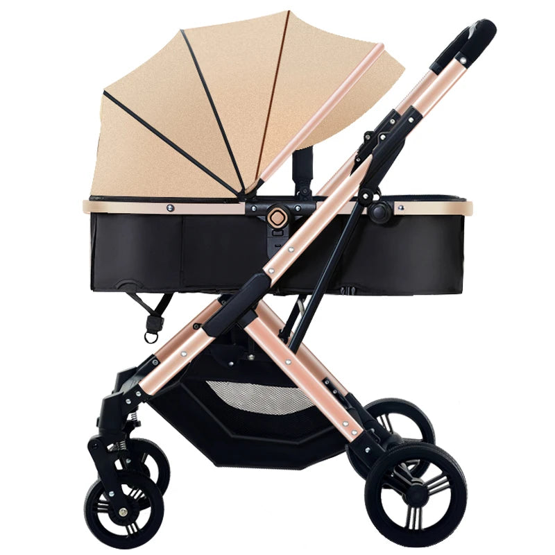 JMT-612490 Lightweight Folding Stroller with Luxury Aluminium Frame for Infants and Toddlers