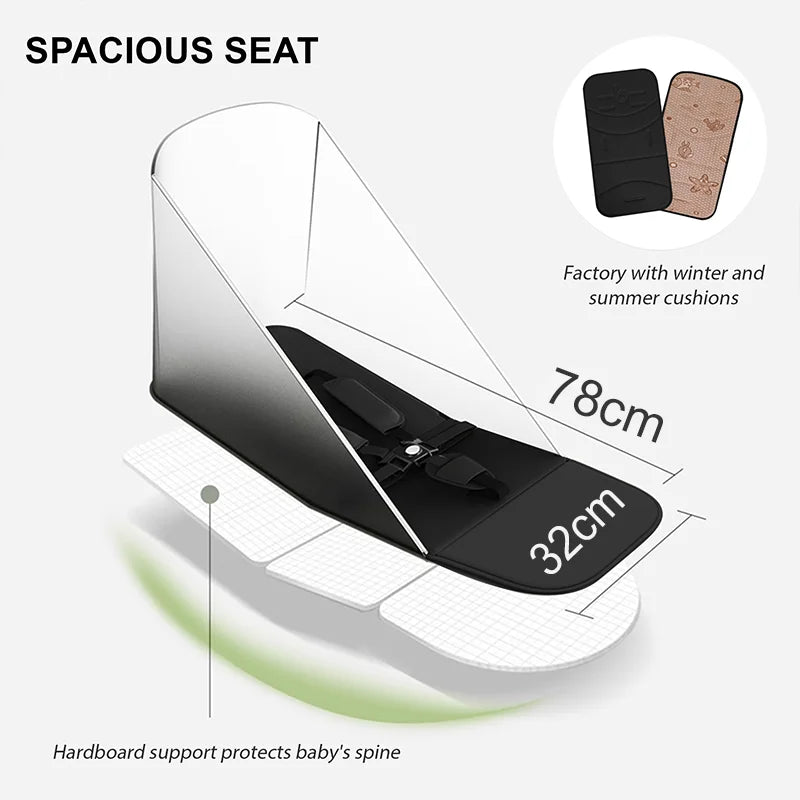 JMT-612618 Lightweight Travel Stroller for Airplane, Ultra Compact Folding Pushchair with Single Lever Handle