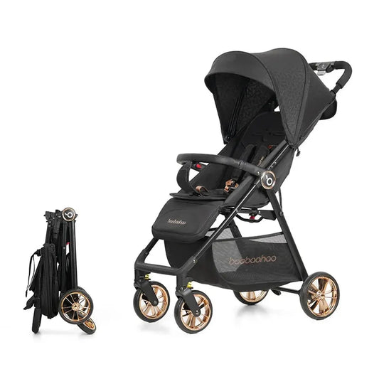 JMT-612618 Lightweight Travel Stroller for Airplane, Ultra Compact Folding Pushchair with Single Lever Handle
