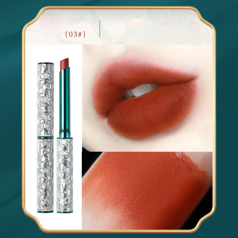 JMT-612746 Gold Velvet Lipstick - Long-Lasting, Cup-Friendly Formula, Multivitamin Enriched, Multiple Colors Available