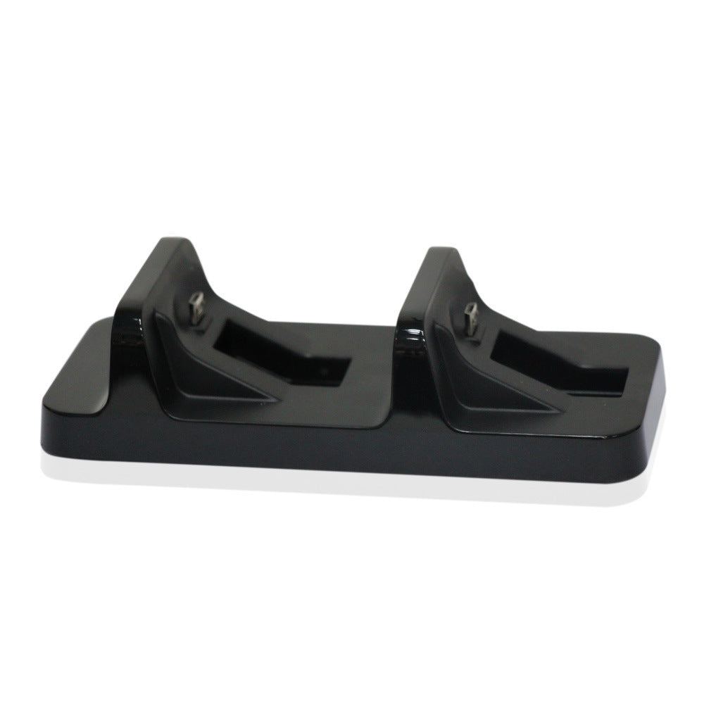 JMT-612938 Dual USB Charging Dock Station for PS4 Controllers - Wireless Charger with 500mA Charging Current, Black Finish