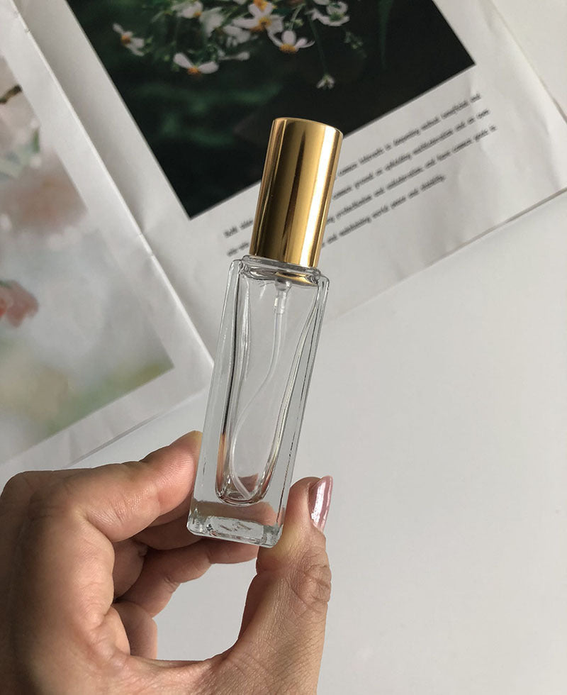 JMT-613066 Portable Transparent Glass Spray Bottle for Perfume - Travel Friendly and Refillable