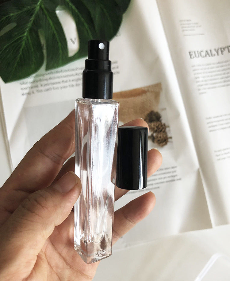 JMT-613066 Portable Transparent Glass Spray Bottle for Perfume - Travel Friendly and Refillable