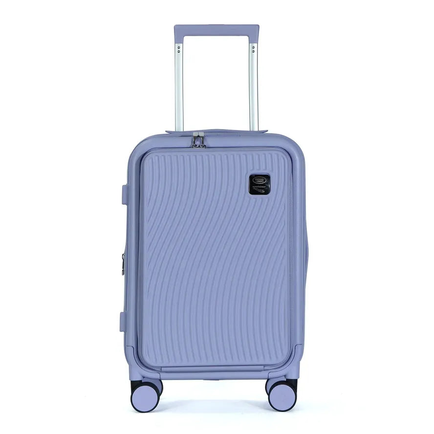 JMT-613194 Lightweight ABS PC Aluminium Trolley Case with Laptop Compartment and Spinner Wheels for Travel