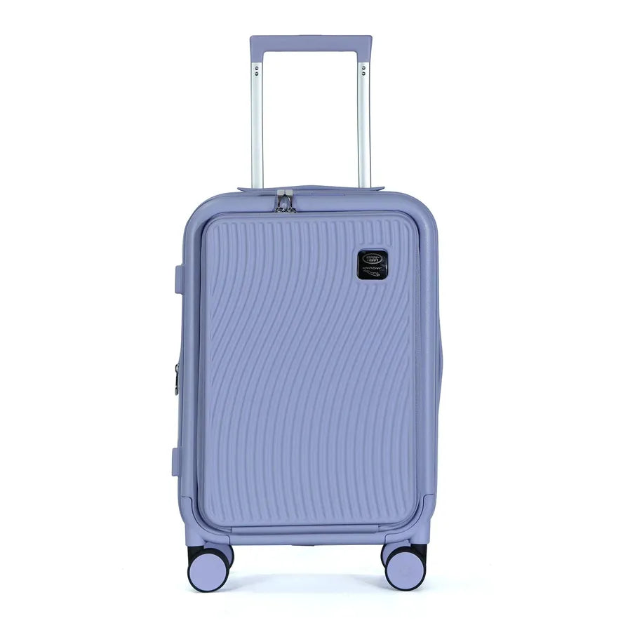 JMT-613194 Lightweight ABS PC Aluminium Trolley Case with Laptop Compartment and Spinner Wheels for Travel