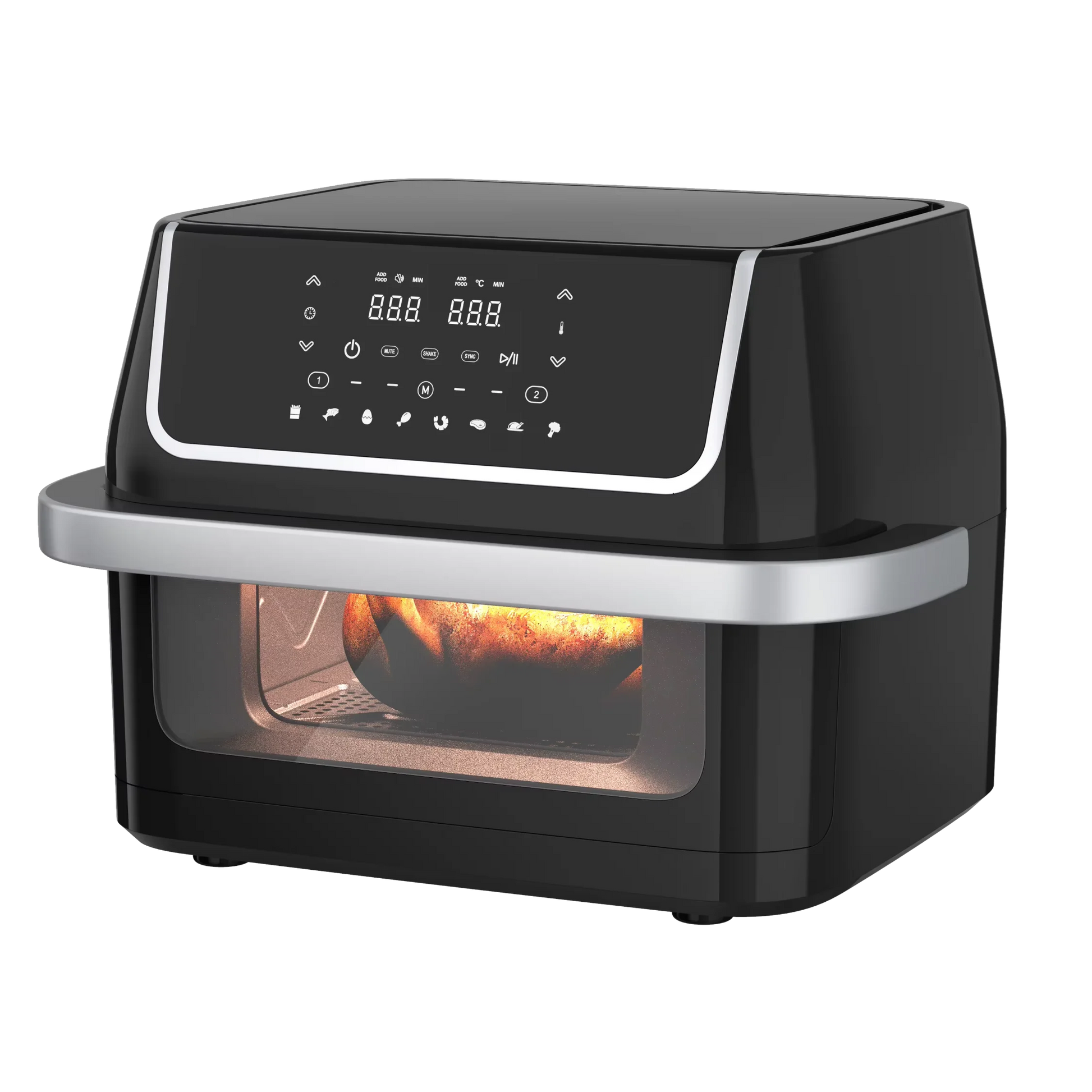JMT-613386 10L Dual-Core Air Fryer with Large Capacity and Visual Oven Window for Multifunctional Cooking and Grilling