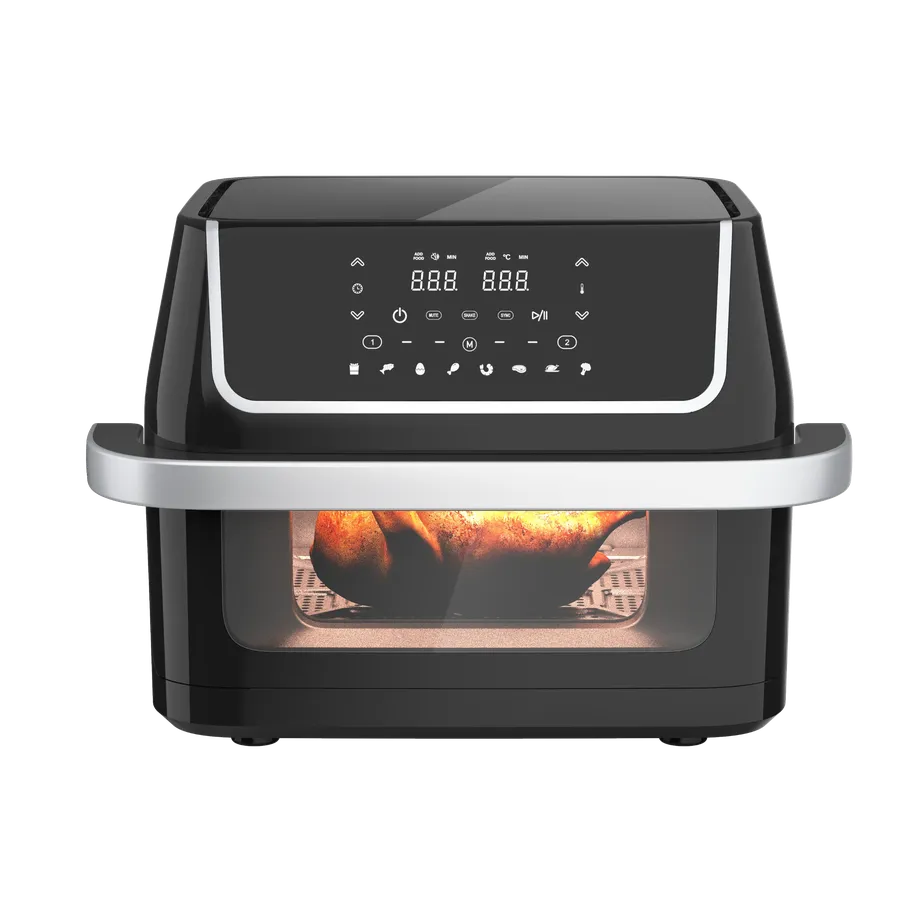 JMT-613386 10L Dual-Core Air Fryer with Large Capacity and Visual Oven Window for Multifunctional Cooking and Grilling