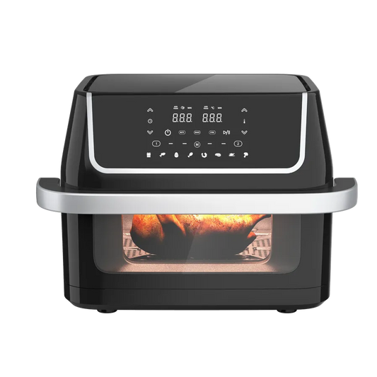 JMT-613386 10L Dual-Core Air Fryer with Large Capacity and Visual Oven Window for Multifunctional Cooking and Grilling