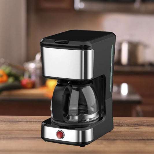 JMT-613450 5-Cup Drip Coffee Maker with Clear Water Level Indicator for Ground Coffee and Coffee Pot
