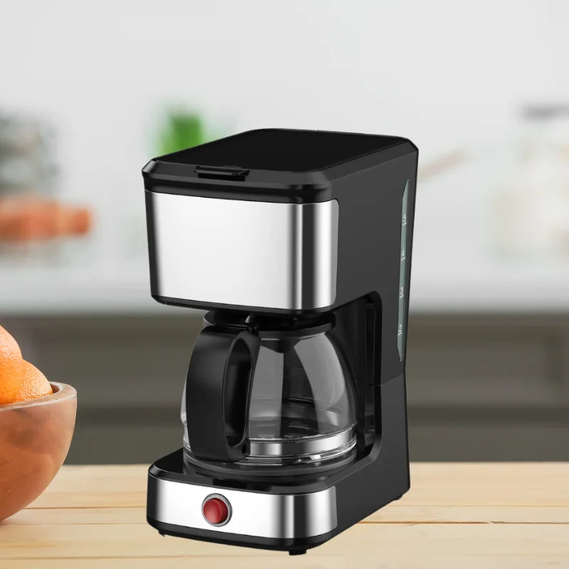 JMT-613450 5-Cup Drip Coffee Maker with Clear Water Level Indicator for Ground Coffee and Coffee Pot