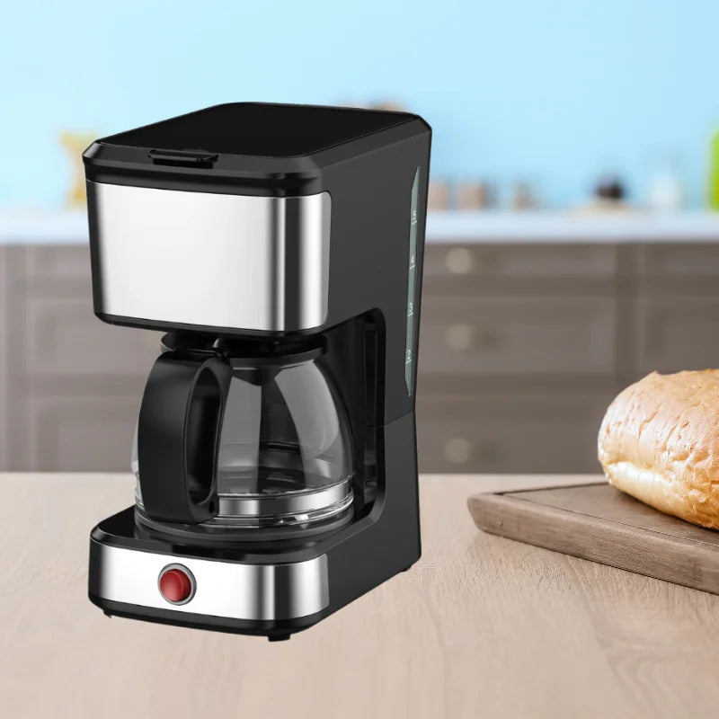 JMT-613450 5-Cup Drip Coffee Maker with Clear Water Level Indicator for Ground Coffee and Coffee Pot