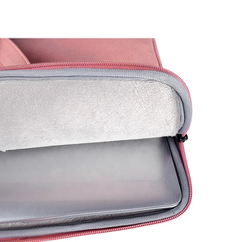 JMT-613450 Matte PU Zipper Handbag for Laptops and Travel Essentials