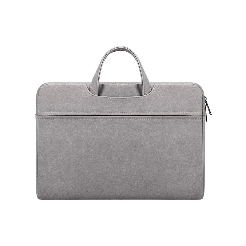 JMT-613450 Matte PU Zipper Handbag for Laptops and Travel Essentials