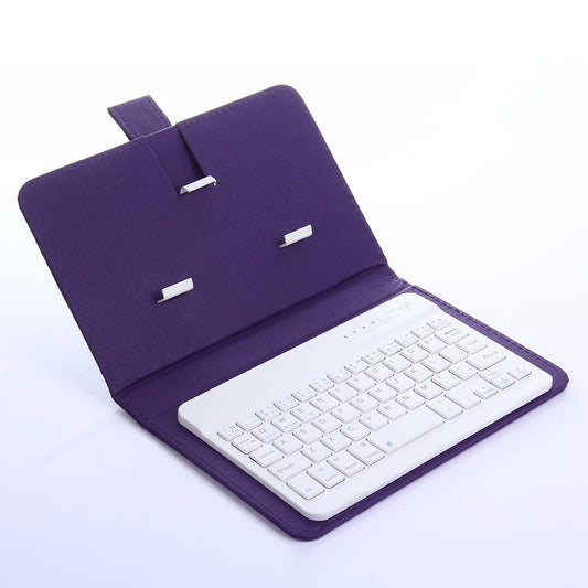 JMT-613642 Bluetooth Keyboard Holster for Mobile Phones, Universal Leather Case with Stand Function, Compatible with 4.5-6.8 Inch Devices