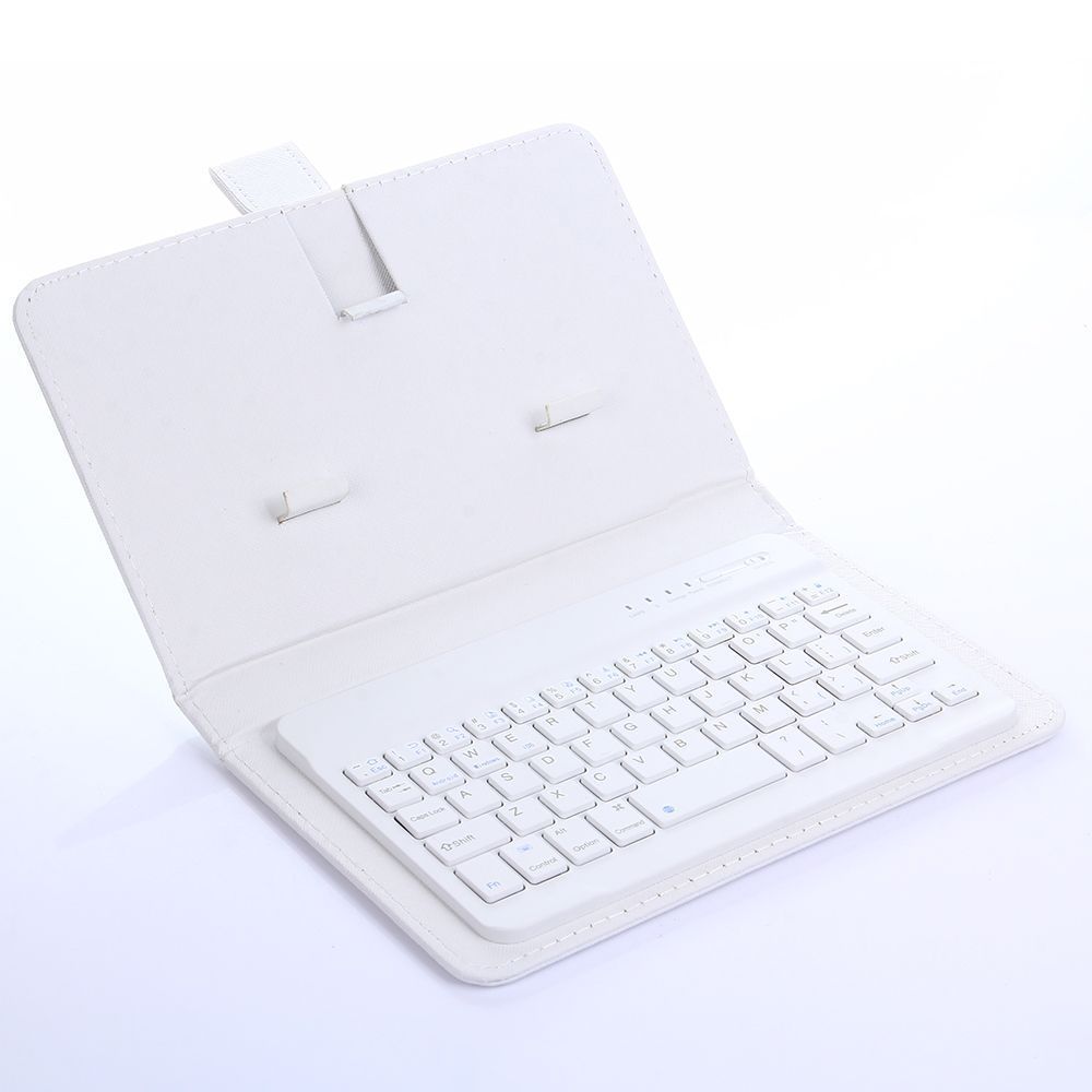 JMT-613642 Bluetooth Keyboard Holster for Mobile Phones, Universal Leather Case with Stand Function, Compatible with 4.5-6.8 Inch Devices