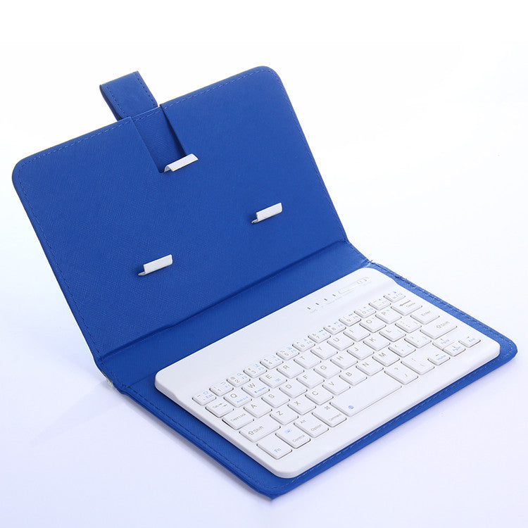 JMT-613642 Bluetooth Keyboard Holster for Mobile Phones, Universal Leather Case with Stand Function, Compatible with 4.5-6.8 Inch Devices