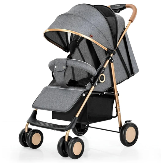 JMT-613642 Lightweight Foldable Stroller with Sunshade Canopy - Compact Baby Pram for Easy Travel