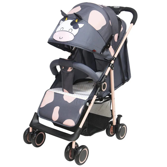 JMT-613642 Lightweight Foldable Stroller with Sunshade Canopy - Compact Baby Pram for Easy Travel