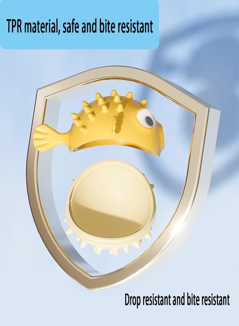 JMT-613770 Interactive Treat Dispensing Dog Toy with Squeaker for Medium and Large Dogs