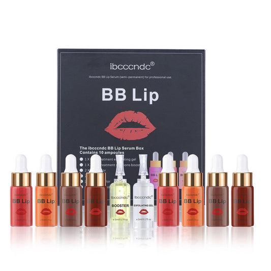 JMT-613898 Micro Needle Lip Gloss Gift Set - 10 Colors, 5ml Each, Moisturizing Formula, Long-lasting Wear