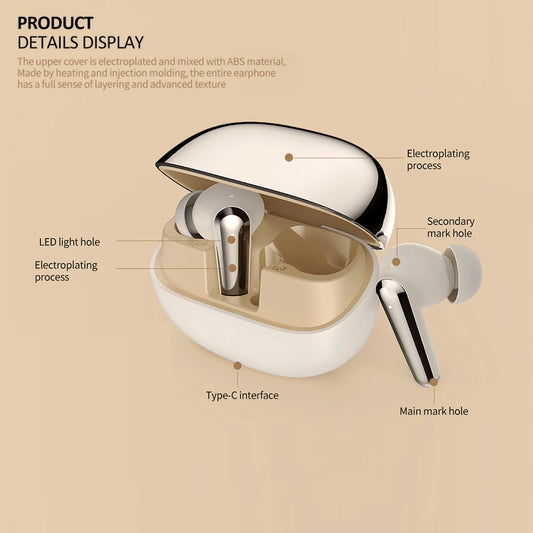 JMT-613962 Dual Pairing Noise Cancelling Wireless Earbuds with Type C Fast Charging and ANC/ENC Technology