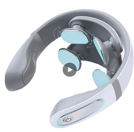 JMT-614026 4D Shiatsu Wireless Neck Massager for Pain Relief, Stiff Neck Therapy with 6 Modes and 20 Intensity Settings