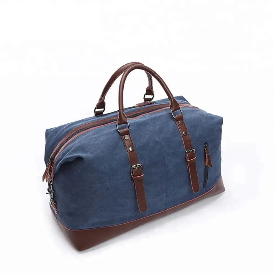 JMT-614026 Vintage Cotton Canvas Duffle Bag for Weekend Travel - Stylish and Practical Design