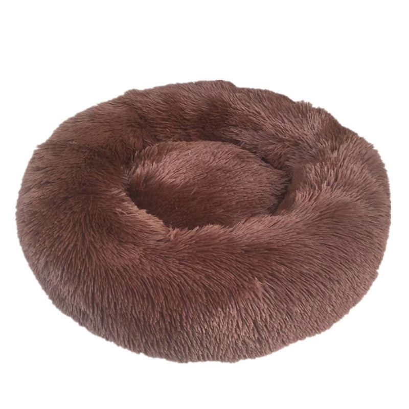 JMT-614090 Plush Washable Round Pet Nest for Comfortable Sleep - Multiple Sizes Available