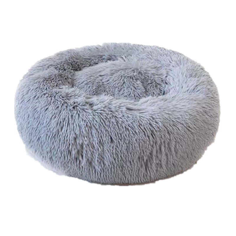 JMT-614090 Plush Washable Round Pet Nest for Comfortable Sleep - Multiple Sizes Available
