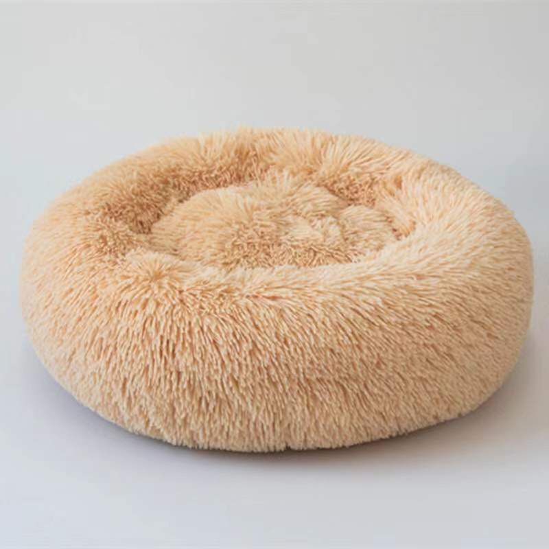 JMT-614090 Plush Washable Round Pet Nest for Comfortable Sleep - Multiple Sizes Available