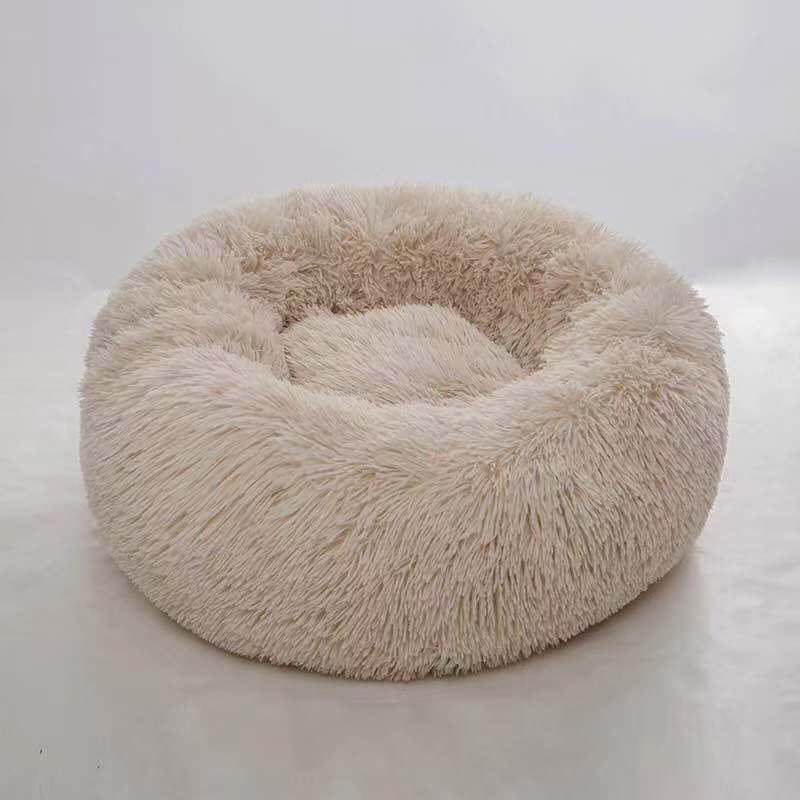 JMT-614090 Plush Washable Round Pet Nest for Comfortable Sleep - Multiple Sizes Available