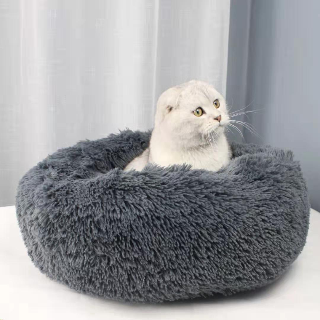 JMT-614090 Plush Washable Round Pet Nest for Comfortable Sleep - Multiple Sizes Available