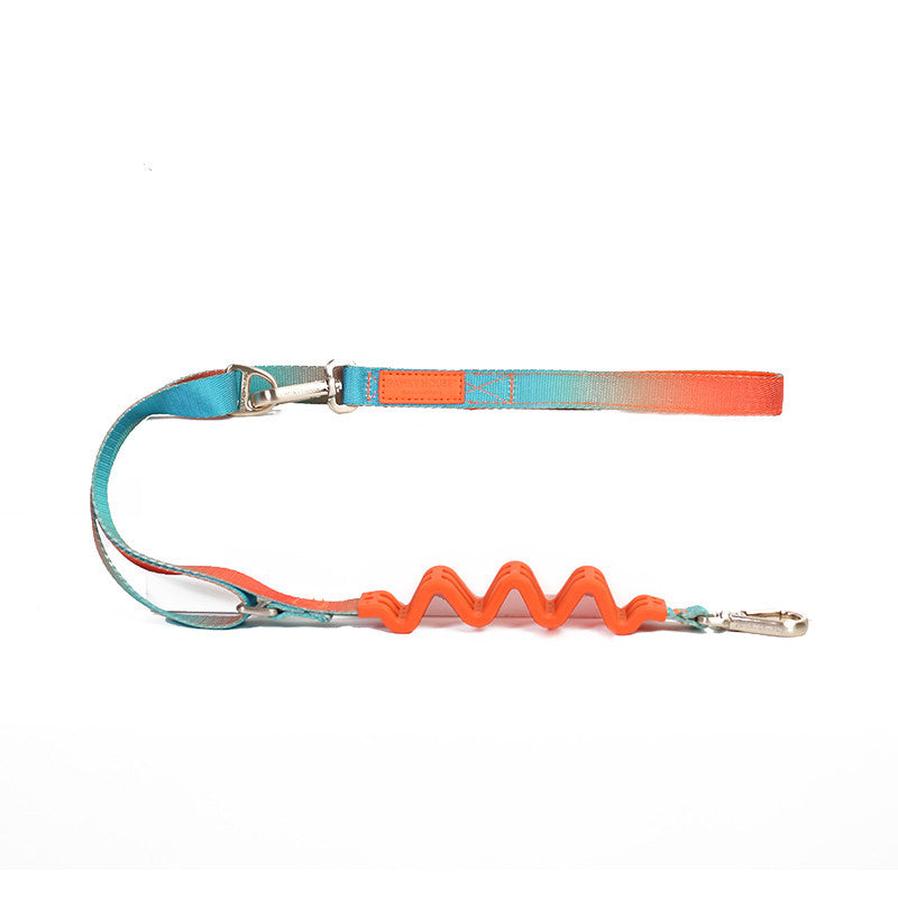 JMT-614282 Adjustable Zero Pressure Cat Collar and Traction Rope Set – M/L Size Options in Blossom, Aurora, and Seine River Designs